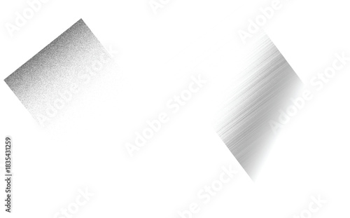 Blank white paper sheet with a folded corner and a curl creating a 3D shadow effect for a note or message template design