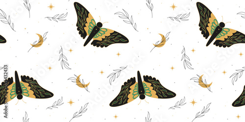 Moth Tile Pattern