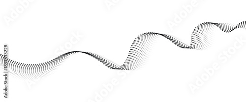 	
Flowing Dot Wave halftone gradient pattern on transparent background	
