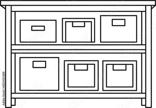Furniture storage shelves drawers organization home interior design modern