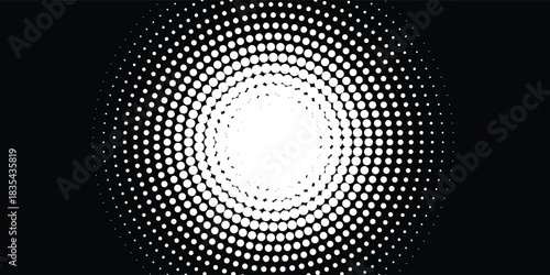 White brush strokes on a navy blue background illustration with a halftone effect Abstract grunge design element for a banner