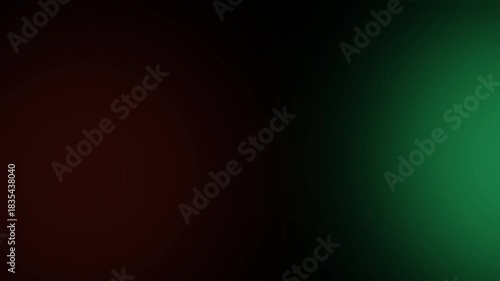 Red and green glowing lights motion animation abstract overlay effect black screen vibrant color leaks dynamic shining particles neon light streak moving texture 4k professional background video