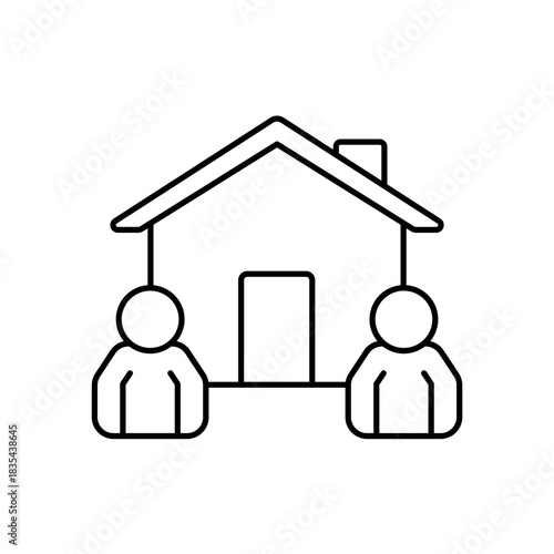 Icon a tenant, isolated against a clean background.