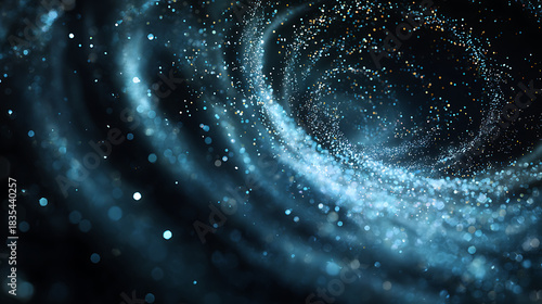 Stars Swirl in Dark Space