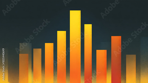 Bars in Warm Colors Rise
