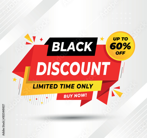 Black Friday sale banner for generating huge sale	
