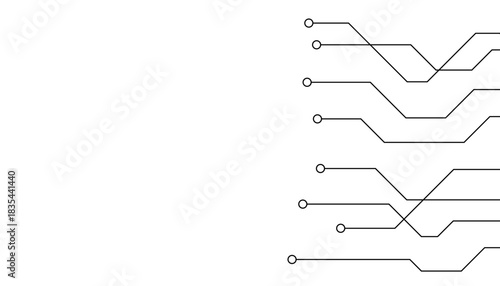 Abstract futuristic circuit board Illustration, Circuit board with various technology elements. Circuit board pattern for technology background. Vector illustration