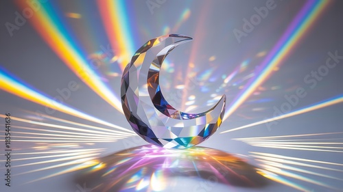 Fototapeta Naklejka Na Ścianę i Meble -  Psychedelic Mosque: A Kaleidoscope of Marble Colors Framing Sacred Architecture in a Dreamy Abstraction