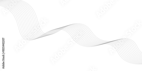 Abstract vector background with black wavy lines. vector