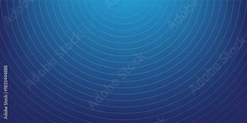 Dark blue abstract vector background with bright and elegant glowing circle lines stacked together, 3D cover of business presentation banner or night party. eps 10