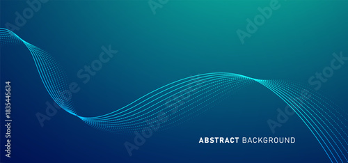 Technology digital speed connect blue green background, cyber nano information, abstract communication, innovation future tech data, internet network connection, Ai big data, line dot illustration