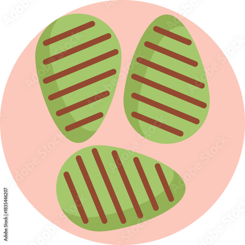 A serving of grilled cactus pads, a traditional Mexican dish.