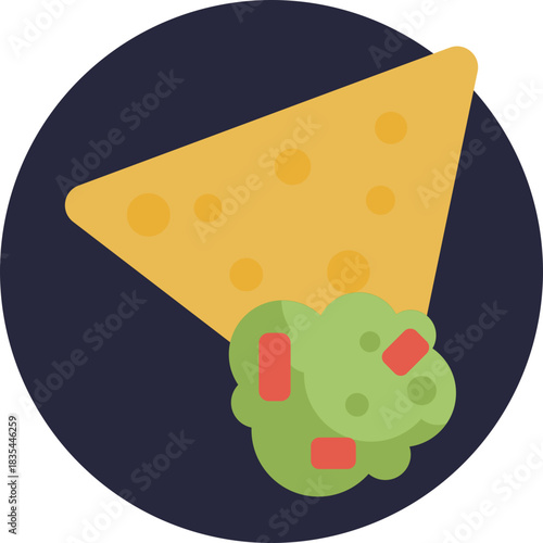 Crunchy tortilla chips served with guacamole.