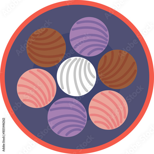 A traditional Mexican sweet cookie, often flavored with cinnamon or chocolate.