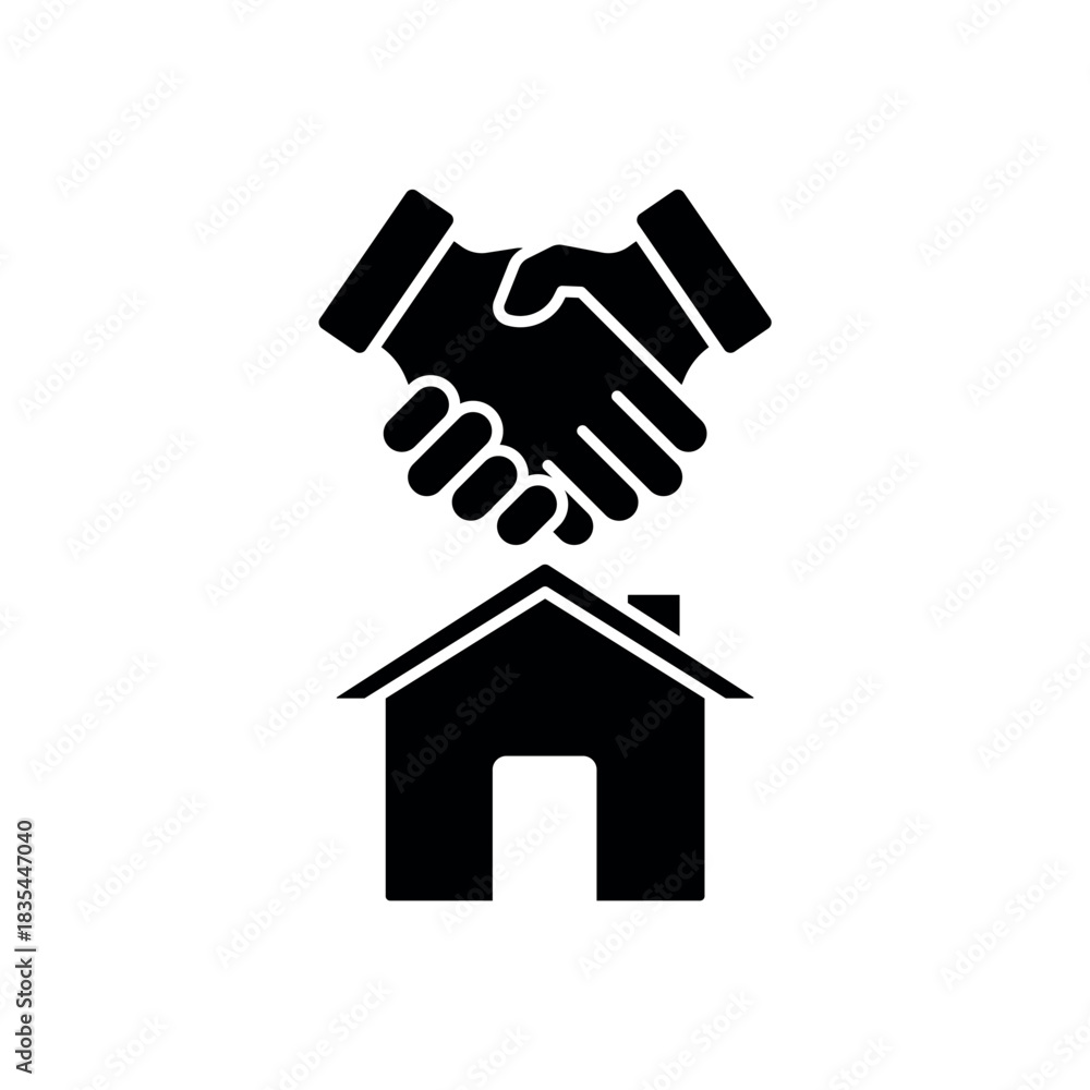 Fototapeta premium Icon a deal, isolated against a clean background.