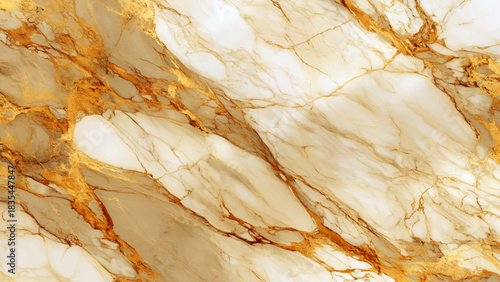 Luxurious white and gold marble texture with elegant natural veining for backgrounds Vector, illustration