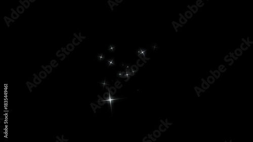 Wallpaper Mural 2d dust glitter stars line animation, magic glitter sparkle trail, glowing doodle star, white twinkling particles, starlight dust line, fairy sparkle burst, glitter confetti trail on black screen. Torontodigital.ca