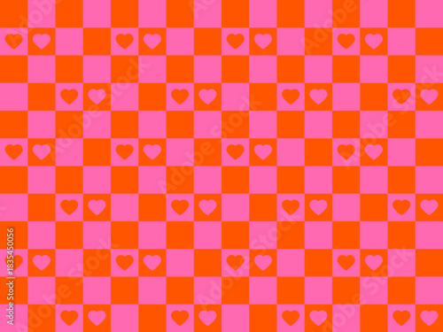 Seamless pattern with hearts. Romantic background for textile, wallpaper, fabric, design