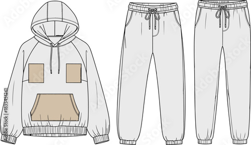 Women's $\text{Casual}$ Cropped Denim Trucker Jacket Technical Fashion Flat $\text{CAD}$ Drawing Vector Illustration with Topstitch Detail and Buttoned Chest Pockets For Design Portfolio $\text{Showca