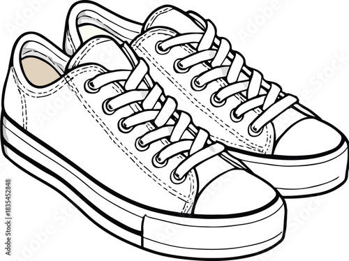 sneakers isolated on white, sneakers shoes