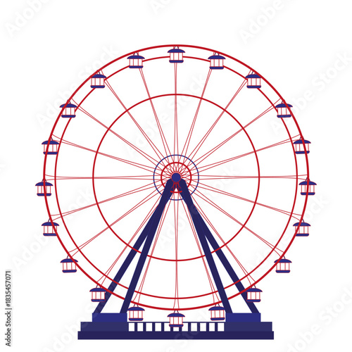 eye observation wheel landmark graphic