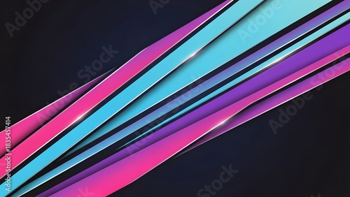 Vibrant Abstract Background with Dynamic Gradient Lines perfect for Website banner, presentation slide, digital wallpaper, social media graphic, corporate