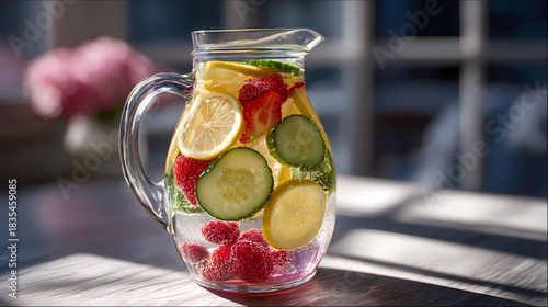 Refreshing Fruit-Infused Water Pitcher