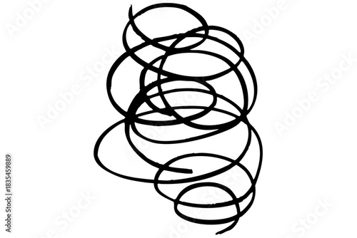 もやもやアイコン｜悩み・不満・ストレスを表す手描き線画イラスト