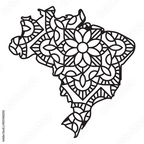 Brazil Mandala Map