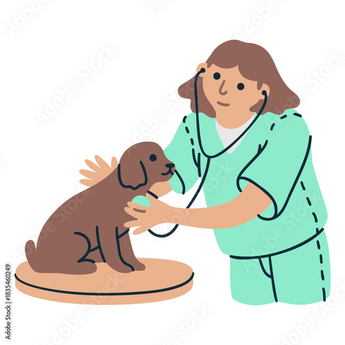 Dog veterinarian animals people