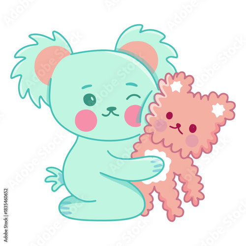 Canvas Print Koala cartoon animal kawaii