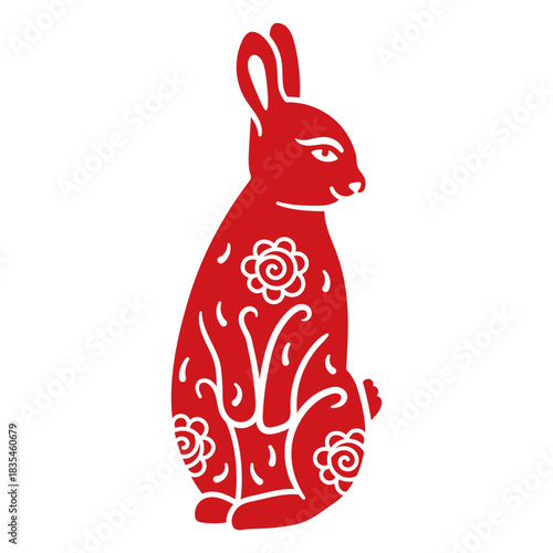 Chinese New Year rabbit zodiac sign