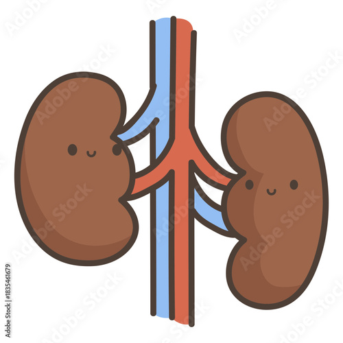 Human body kidneys organ