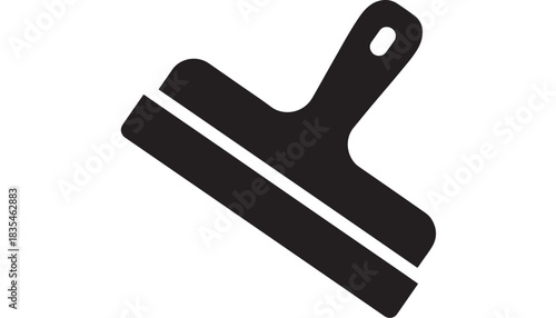 Achieve flawless finishes with this modern scraper icon for your construction projects, perfect for DIY enthusiasts and professional builders seeking precision and efficiency