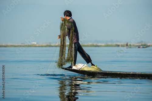 Fisherman on Inle Lake, Myanmar