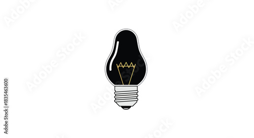 Simple illustration of a lightbulb