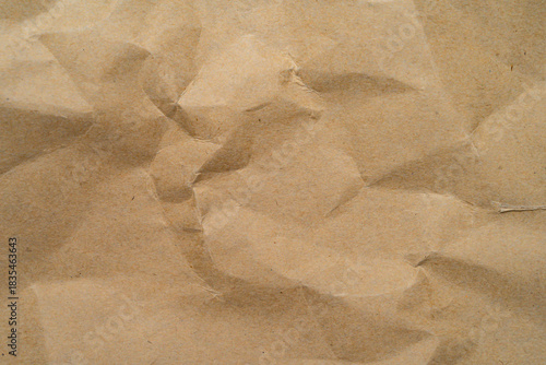 Recycle Paper Texture background. Crumpled Old kraft paper abstract shape background with space paper for text high resolution
