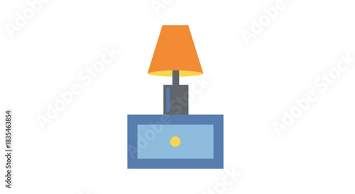 Stylized nightstand lamp