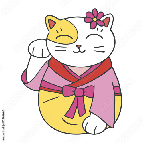 Maneki neko cute pink