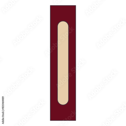 Book spine color stroke bordeaux