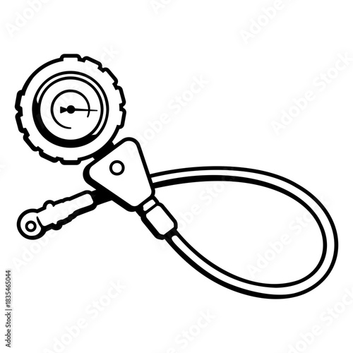 A manometer measuring pressure