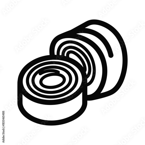 Illustration of adhesive tape isolated on white background for packaging needs