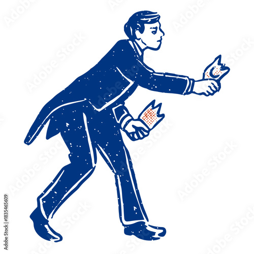 Drunk man ready to fight