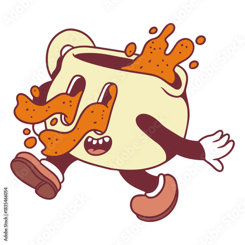 Comical Thanksgiving cartoon character