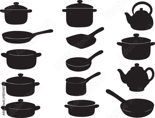 Kitchenware Silhouette Collection Design