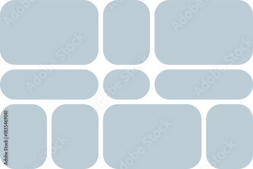 Minimalist Rounded Corner Photo Collage Template