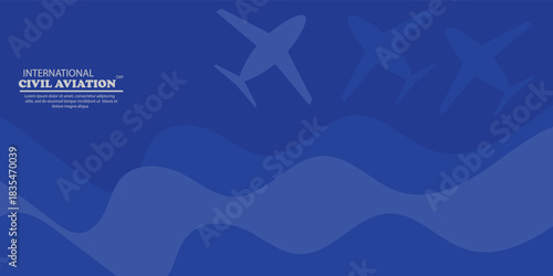 Abstract blue color background. Dynamic shapes composition. vector illustration