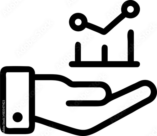 vector illustration of an abstract background with graphs