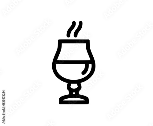 Aromatic Ambiance: Warm Delight Mulled Wine | Clean, isolated vector art for creative projects.