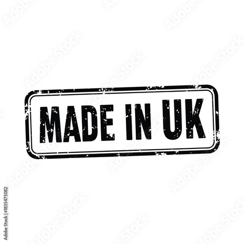 Made in uk text grunge rubber stamp vintage distressed vector design